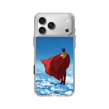 iPhone 17 Pro Max Clear Case（相機按鈕） 透明 - Superman - Superman-蒼穹之上