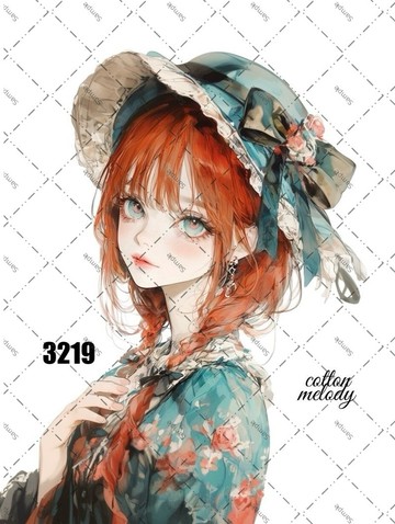 original sticker no.3219 人物貼紙 原創貼紙 原創人物貼紙 裝飾貼紙 cotton melody