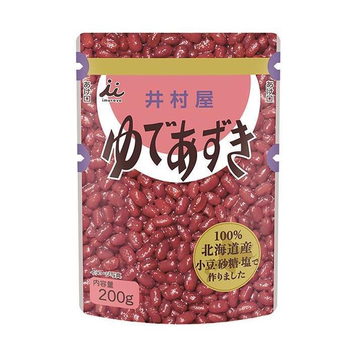 井村屋 北海道パウチ ゆであずき 200gパウチ×20(10×2)袋入×(2ケース)｜ 送料無料