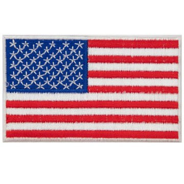 DIY刺繡徽章 美國 刺繡徽章（含背膠） 熨燙布章 臂章燙 燙布貼 徽章 刺繡布貼 燙貼布 熨燙布貼 布章 臂章貼布 _廠商直送