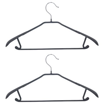 SHIMOYAMA 浸膠西服衣架 亮光  黑色  2支