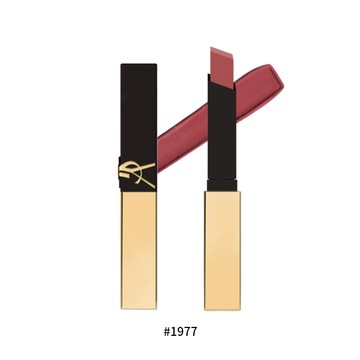 【YSL 聖羅蘭】 奢華緞面浮雕唇膏 #1977