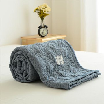 純色棉麻夏涼被絎縫薄被子可機洗亞麻空調被三件套單雙人床蓋抑菌