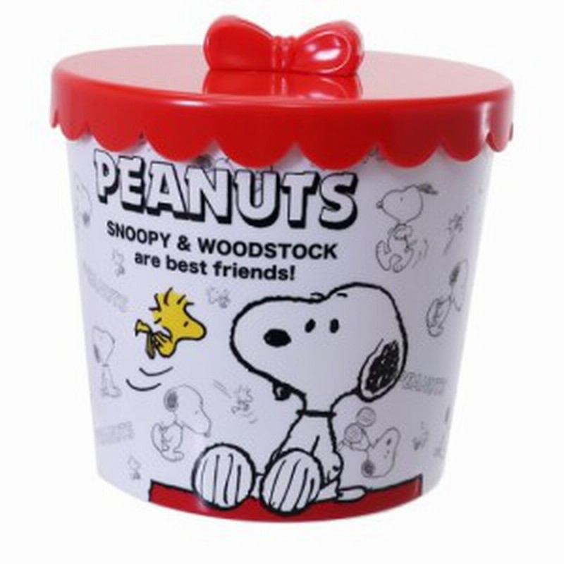 スヌーピー 収納用品 フタ付き ダストボックス レッド ピーナッツ ゴミ箱 キャラクター グッズ 通販 Lineポイント最大1 0 Get Lineショッピング