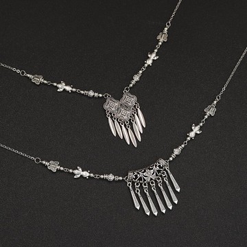 原創手工藏式復古流蘇額飾民族風旅拍森系眉心墜異域風頭飾項鏈女