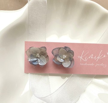 花精靈羽翼 霧藍月光 B 耳環