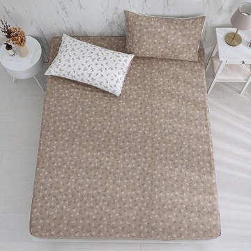 雙人加大床包枕套組/ 100%精梳純棉 / 純棉 / 亞米 [鴻宇] 台灣製 - C20158