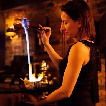 鋁制合金專業版火焰杯拉火杯金屬杯土耳其手工咖啡壺鍍銅杯馬克杯