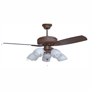 52吋浮花黑桃吊扇燈  F17-3054