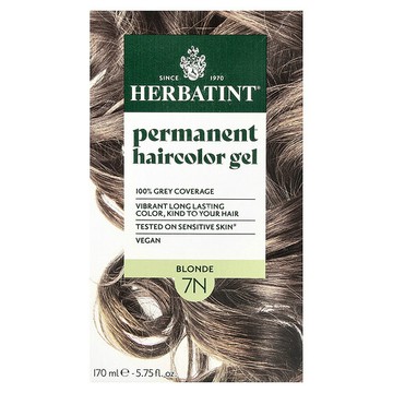 Herbatint, 長期染髮凝膠，7N 金色，4.56 液量盎司（135 毫升）