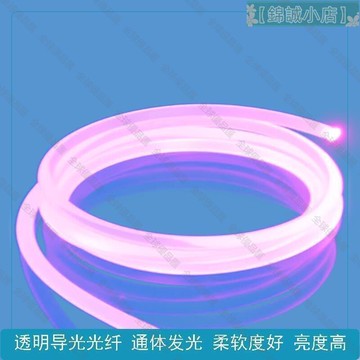 【全球優品匯】通體發光光纖 實心塑膠軟導光條 氛圍裝飾光纖線 4mm5mm6mm8mm