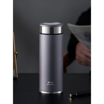 萬象保溫杯316不銹鋼燜茶杯泡茶杯水杯辦公杯帶濾網杯子印字H11L