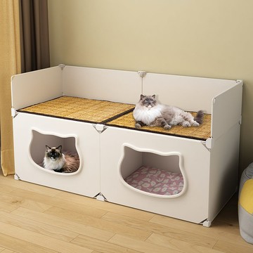 貓窩四季通用半封閉式貓屋床夏季貓窩窩小別墅可拆洗寵物幼貓專用