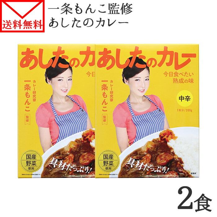 あしたのカレー 一条もんこ 2食 内祝い お返し お取り寄せ カレー レトルト 食品 ポイント消化 送料無 メール便