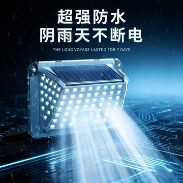 😍免運💥台灣出貨💥太陽能戶外燈庭院燈圍欄夾子燈家用防水壁燈人體感應超亮照明路燈