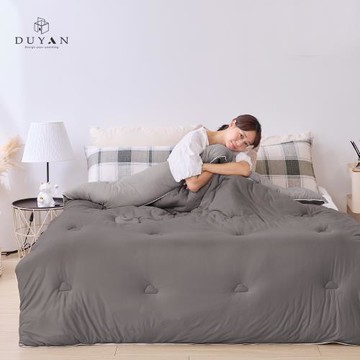 【DUYAN 竹漾】Heat Fi 超柔針織抗菌雲朵棉被(單人) / 雲灰銀河