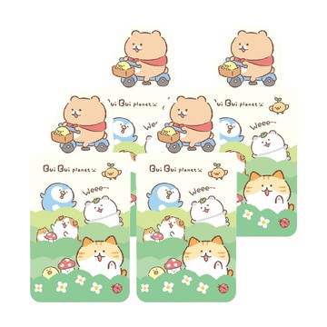 JOY STAR 九達 胖胖星球磁鐵書籤 JBM-34 65 x 30mm  綠色  4個