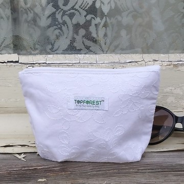 法式蕾絲純棉化妝袋(復古) 多用途