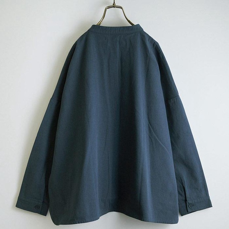 とり刺繍ボックスシャツ レディース トップス 長袖 大人の