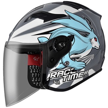 【新品訂購】Astone DJR BM2 水泥灰白 龜兔賽跑  3/4罩安全帽【新品訂購非現貨/配合原廠出貨急用者請勿訂購】