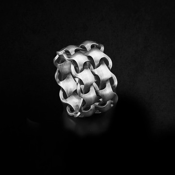 盟約 (Alliance) 手工 925k 霧銀純銀戒指