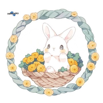 復活節兔子貼紙 no.H127
