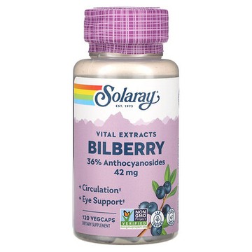 Solaray, 重要提取物，三桑子，42 毫克，120 粒素食膠囊