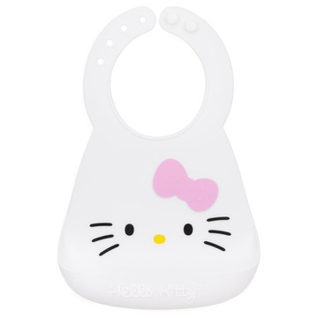 美國 Bumkins 寶寶矽膠圍兜 Hello Kitty