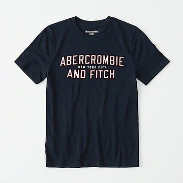 AF a&f Abercrombie & Fitch 小孩 T恤 藍色 0830