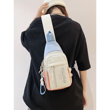 胸包男士休閑百搭斜肩背包時尚便攜通勤小挎包簡約潮牌新款斜挎包