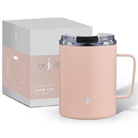 JoyJolt Triple Insulated Tumbler with Handle. oz Cup Lid. Vacuum Sealed Copper Lined Double Wall Stainless Steel Tumblers. Travel Mug