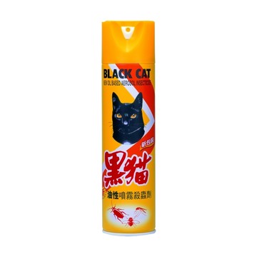 黑貓新油性噴霧殺蟲劑600ml