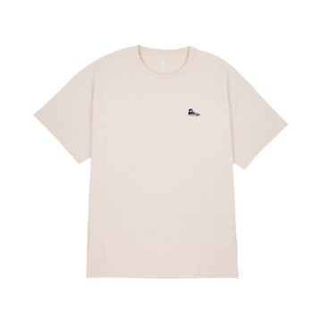 Converse Sneaker Patch Tee 男款 女款 米色 中性 上衣 圓領 短袖 10027239-A11