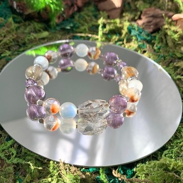 窗邊詩人/ S925銀天然水晶能量手鍊/ 客製禮物