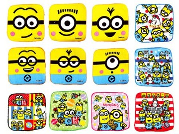 全館滿299折30 日本原裝  小小兵小方巾 小毛巾 口水巾 純棉  小黃人 Minions手巾 手帕  新款超可愛 純棉吸汗 外出運動擦汗洗臉好攜帶