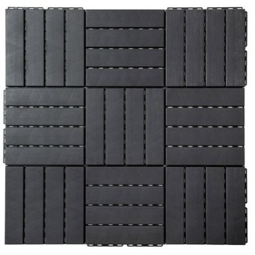 【出清品】57_Comet 拼裝地板, 深灰色, 18入