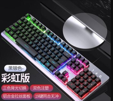 樂天精選 鍵盤鼠標耳機臺式電腦筆記本外接USB有線家用金屬薄膜