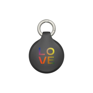 犀牛盾 Apple AirTag 保護殼 防丟保護套 附兩組掛環 【獨家設計款】 - 黑色 - Lo