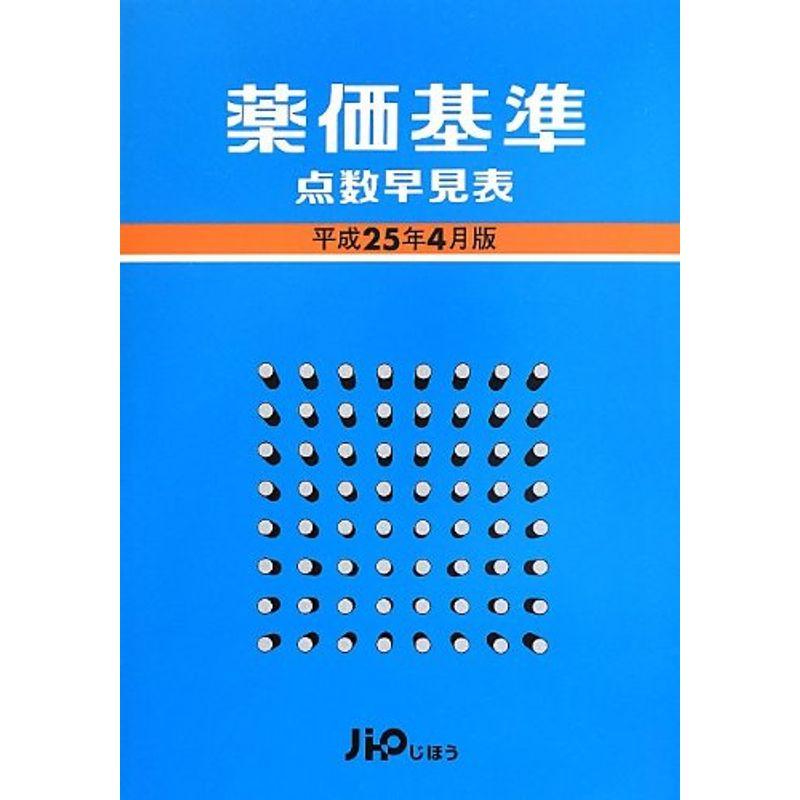 薬価基準点数早見表 平成25年4月版