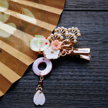 【墨徽閣】松下兔髮夾(銅線固定兔子款)