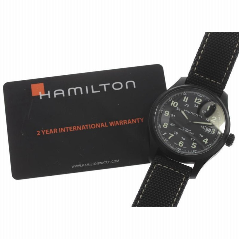 ☆美品 保付き【HAMILTON】ハミルトン カーキ フィールド デイト 