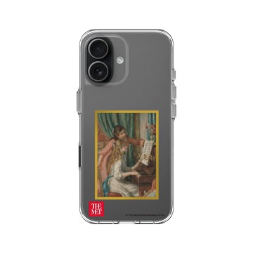 iPhone 17 Clear Case（相機按鈕） 透明 - The MET - 畫框系列 - 雷諾瓦《彈鋼琴的兩位少女》