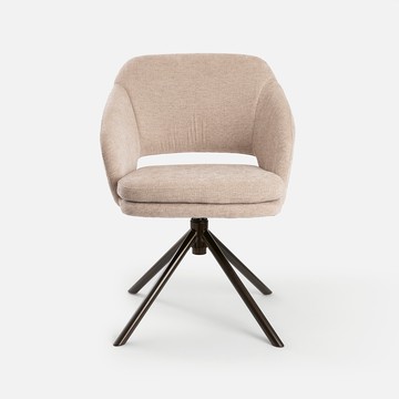 溫特布質旋轉椅 杏色