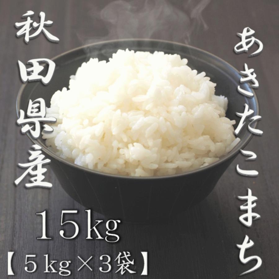 新米 無洗米 秋田県産あきたこまち 5kg×3袋 合計15kg