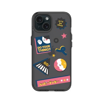 iPhone 15 Clear 酷墨灰 - Positive Vibes / 正好能量 - 開心做自己