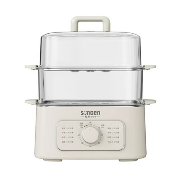 SONGEN 多功能雙層蒸煮鍋/電火鍋/電蒸鍋/美食鍋/料理鍋 (SG-1011MS(W))
