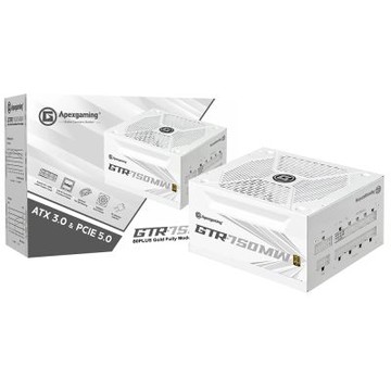Apexgaming 美商艾湃電競 GTR750MW 金牌/全模/ATX3.0白色 電源供應器