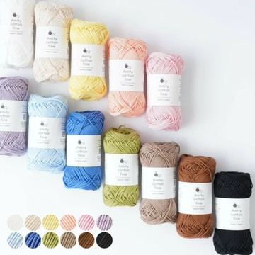 🌙【YXJ】100%純棉毛線 12色可選｜🇯🇵日本空運｜KNITWORM｜毛線 編織 手作 日本毛線 夜影小居