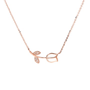 [純銀/白玉髓] 永恆的祝福鎖骨鍊 / 2色 / Everlasting Blessing Necklace