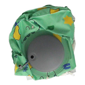 OMORY 涼感按壓充氣頸枕 附收納袋-恐龍圖案 1個  恐龍  37 x 25 x 13cm